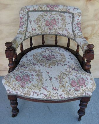 Silky Oak Tub Chair   SOLD